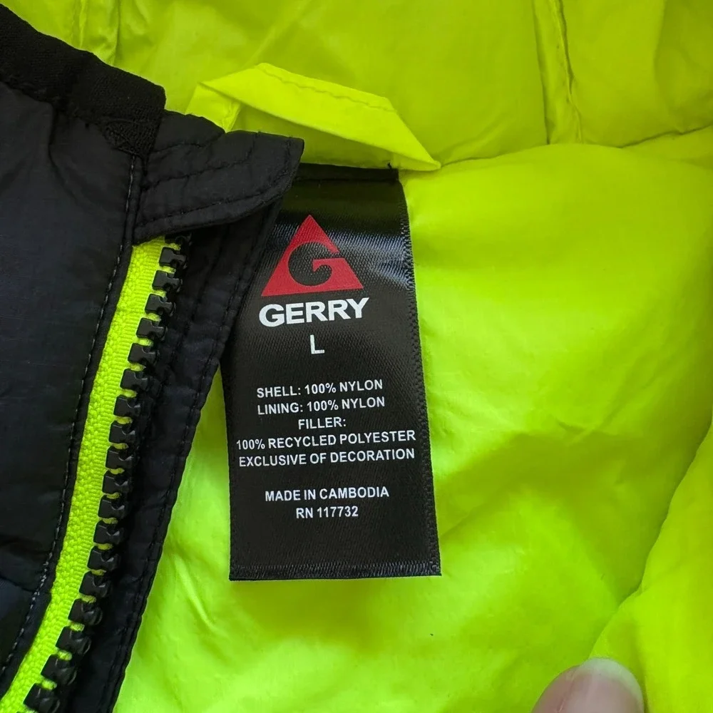Gerry Kids Iron Gray Winter‎ Warm Full Zip Torque Puffer Insulated Jacket Size L
